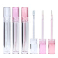 Yueshunxing 5.5ml Thick Transparent Eco Friendly PETG Custom logo pink clear Empty Lipgloss Tube Lip Gloss Containers Tube Lip Gloss Tubes