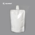 300ml 500ml Plastic Drinking Water Drinking Bag Juice Pouch Zipped White Spout Pouches