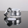 Factory Wholesale Costom Luxury Plastic 30g Silver Cream Thickened Bottle Jar for Skin Care Cream  Acrylic Lotion Container