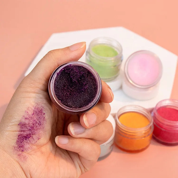 Best Selling Organic Pink Lip Scrub Container with Clear Lip Scrub Custom Private Label Lip Balm