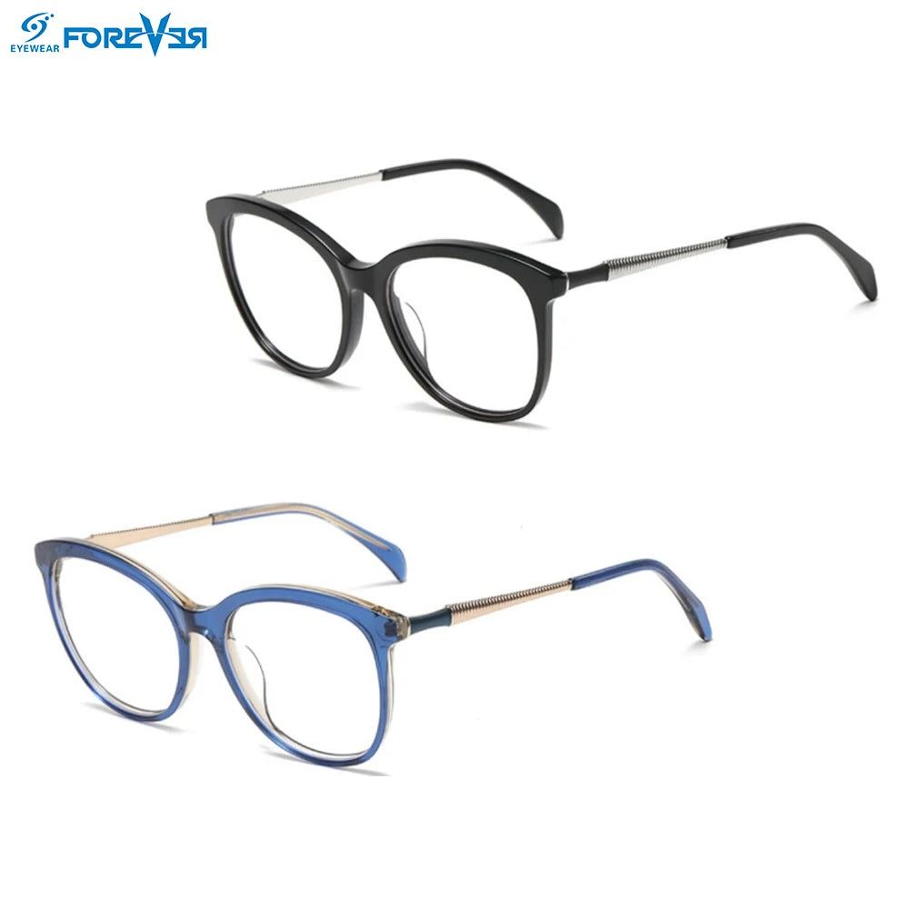 2024 Metal and Acetate Eyeglass Frames Women Eyewear Fashion Spectacles Eyeglasses Optical Frames