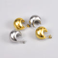 18k Gold Stainless Titanium Steel Chunky Drop Earrings for Women Jewelry Wholesale