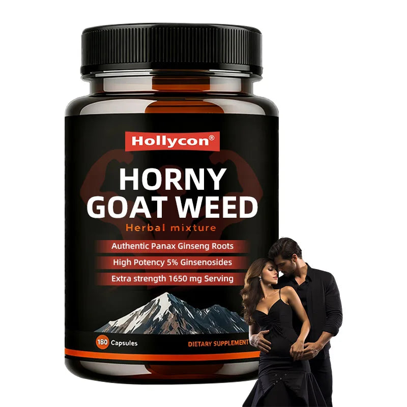 Natural Private Label Factory Herbal Capsules Blended With Maca Root Ginseng and Epimedium Daily Wellness Supplement