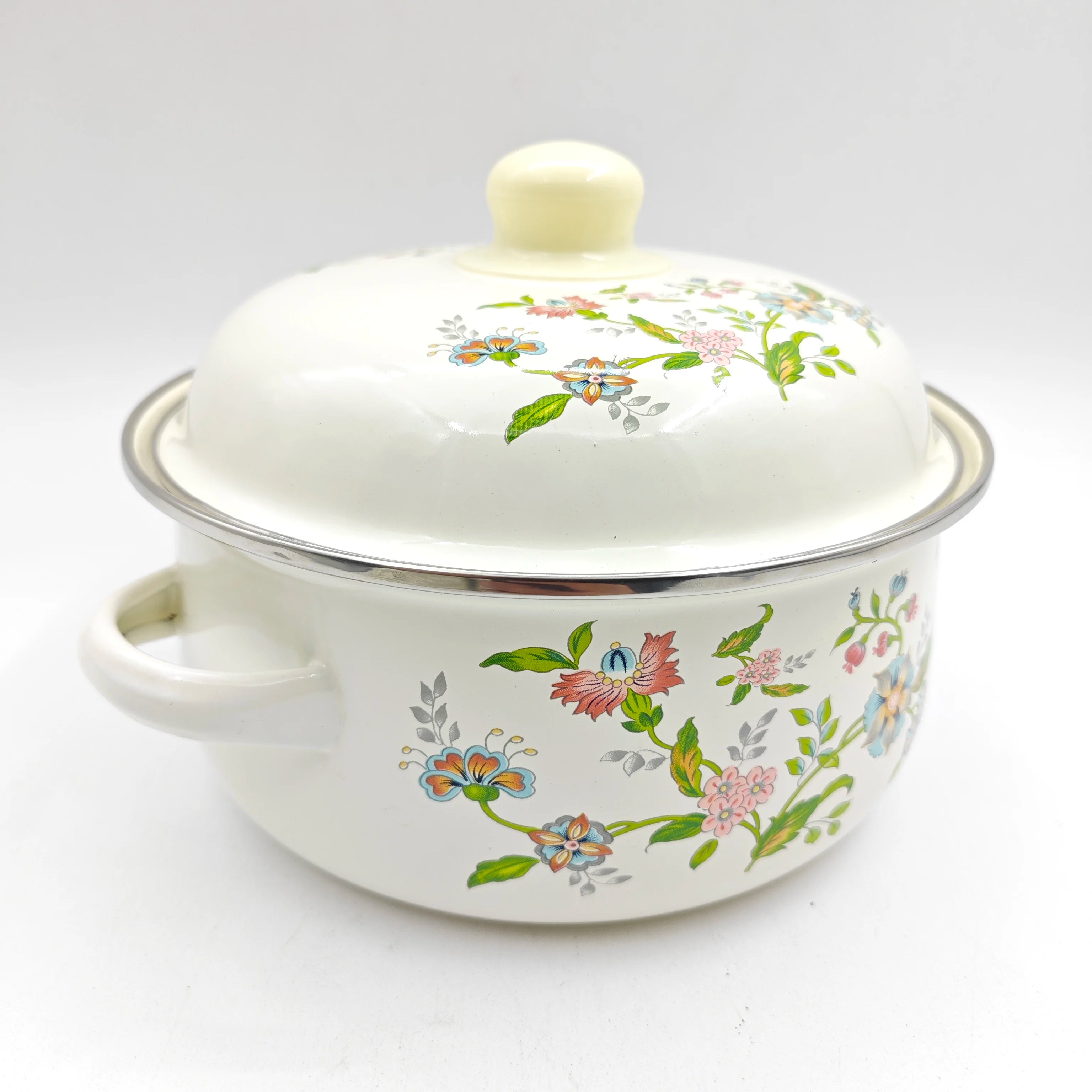 Senny Workshops and Factories Wholesale Products Cooking Pot Enamel Casserole Set Enamel Pot Cast Iron Cookware