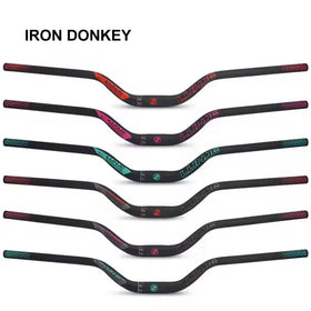 Iron Donkey Mountain Bike Aluminum Alloy Handlebar for BMX & Kids' Bikes Colorful 720/800mm Size Speed Reduction