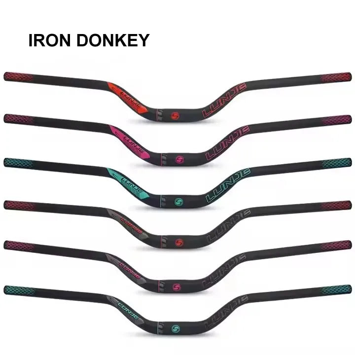 Iron Donkey Mountain Bike Aluminum Alloy Handlebar for BMX & Kids' Bikes Colorful 720/800mm Size Speed Reduction