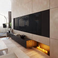 Inno-Fire 36 Inch  Electric Fireplace with Steam Artificial Fire Flame