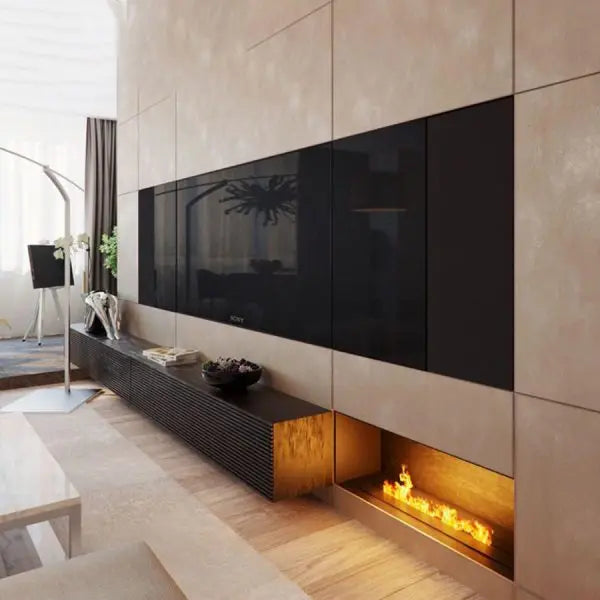 Inno-Fire 36 Inch  Electric Fireplace with Steam Artificial Fire Flame