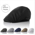 British Classic Vintage Cotton Stick Plain Hard Newsboy Beret Hat Man's Character Style Sports Accessory