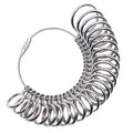 Good Price Wholesale Metal Jewelry Measuring Tool Finger Size Gague UK Size A-Z Finger Gauge Metal Ring Sizer Jewelry Tool