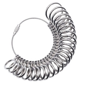 Good Price Wholesale Metal Jewelry Measuring Tool Finger Size Gague UK Size A-Z Finger Gauge Metal Ring Sizer Jewelry Tool
