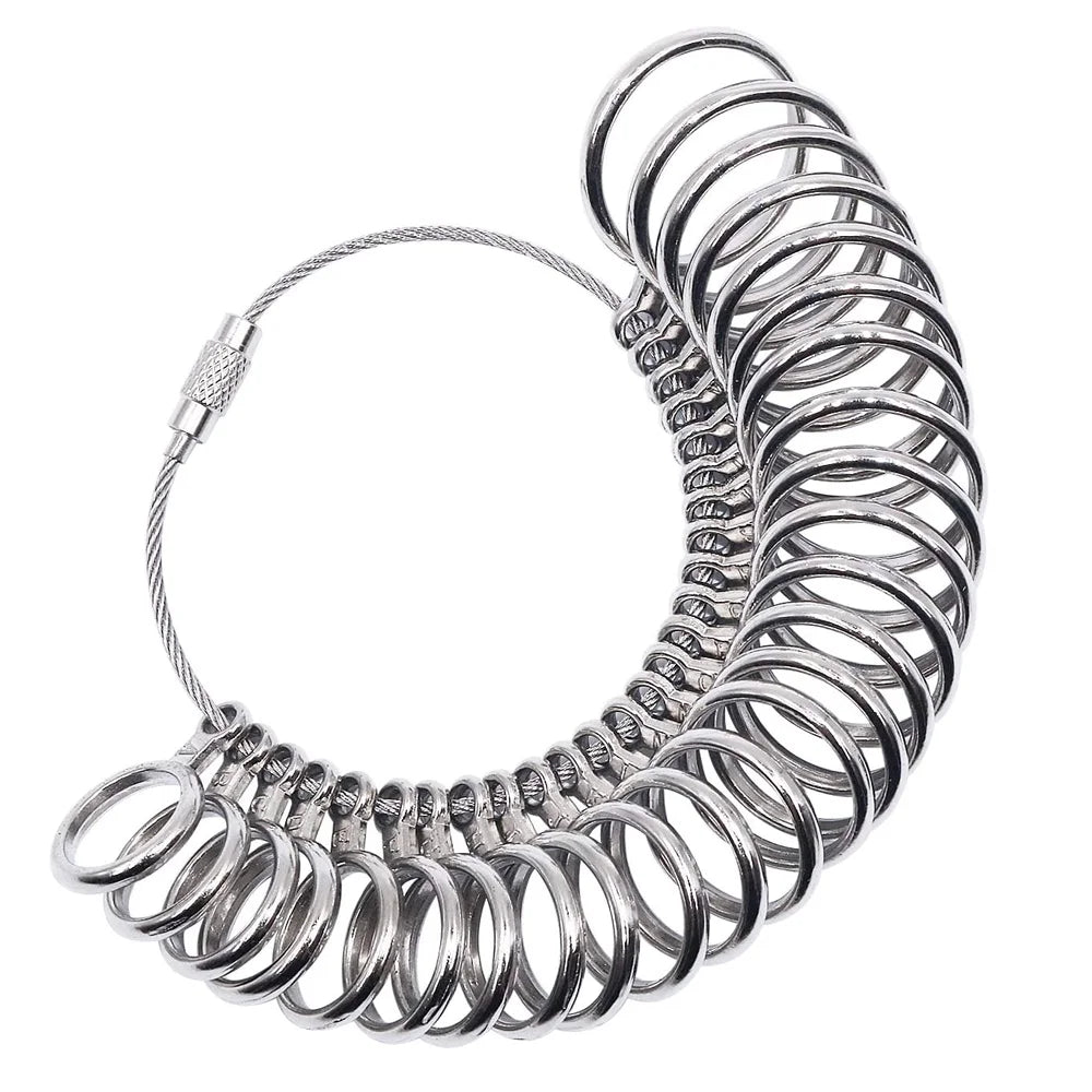 Good Price Wholesale Metal Jewelry Measuring Tool Finger Size Gague UK Size A-Z Finger Gauge Metal Ring Sizer Jewelry Tool