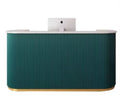 Modern Salon Front Desk Reception Counter for Outdoor & Supermarket Use PU Leather Commercial Furniture