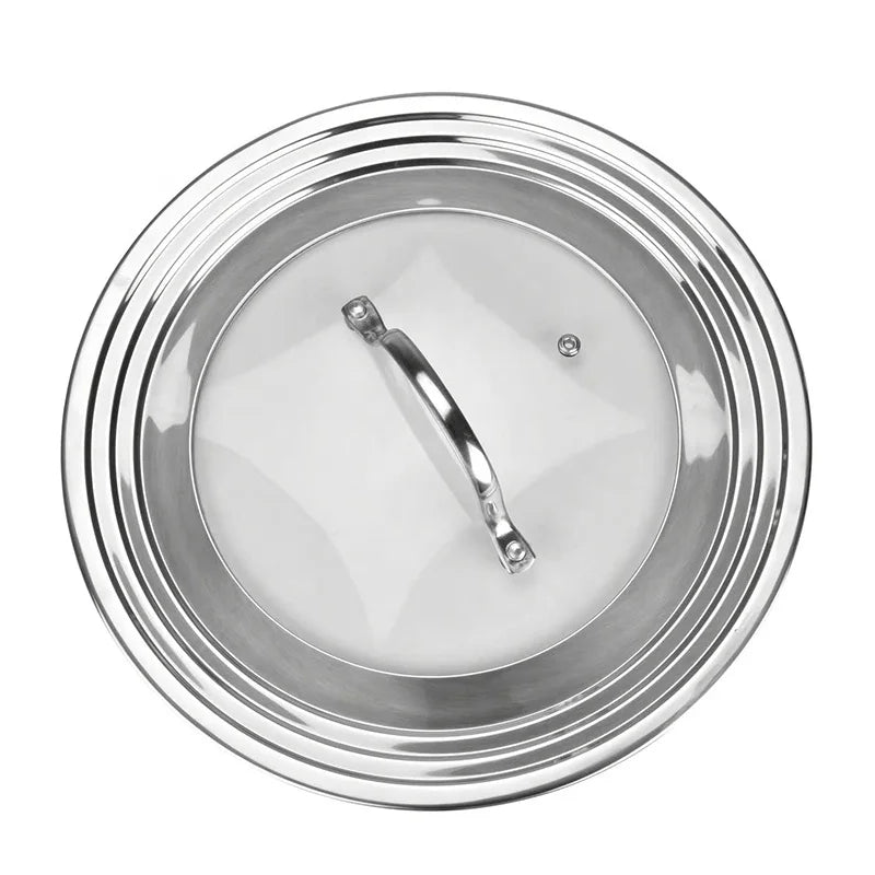 Kitchen Cookware Skillets Vented Cover Stainless Steel Tempered Glass Glass Lids Sustainable Electric Iron & Covered Lids