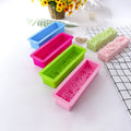 Silicone Rose Shading Rectangular Baking Toast Loaf Bread Mold for DIY Baking Toast Mold