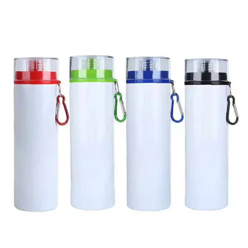 Factory Wholesale 750ml Sublimation Blanks Tumbler Colour Cover Heat Press Skinny Straight Sublimation Tumbler Ceramic