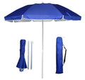 Mini 180CM Diameter White Metal Frame Portable Fold Garden Umbrella Outdoor Beach Stands Patio Umbrellas & Bases