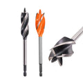 10-35mm Fast Boring Auger Drill Bits with 4 Flutes 1/4 Hex Shank Quick Cutting Woodworking Carpenter Drilling Tools