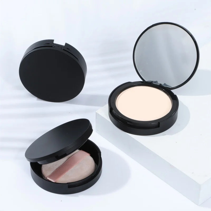 OEM Custom Private Label Long Wearing Oil Free Makeup Full Coverage Compact Pressed Contour Palette Face Matte Foundation Powder