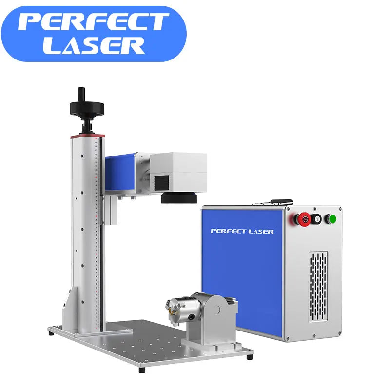 Perfect Laser CNC Gold Jewelry Silver Engraver 20W 30W 50W Metal Fiber Lazer Laser Logo Pattern Marking Marker Machine for Round