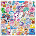 50Pcs Crystal Colorful Fresh Girl Cat Cute Notebook Diary Phone Tablet Bottle Diy Decor Kawaii Lovely Label Stickers
