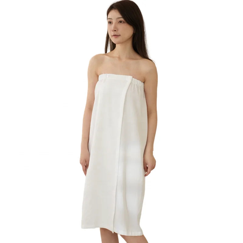 Wearable Bath Wrap Towels for Women Cute Adjustable Bathrobe Shower Spa Wrap for Sauna Beach Pool