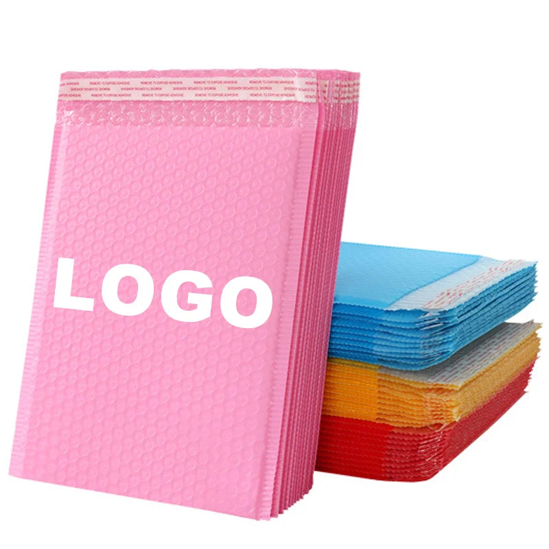 Mailing Bags Poly Mailer Bag Printed  Bubble Mailers With Logo Custom Bubble Mailer Design Bulk 100pcs /Bubbl Envelope Mail Bag