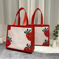 Red Strawberry Clothing Hand-held Bag Non-woven Fabric Laminated Shopping Bag Cute Gift Bag