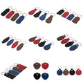 Wholesale Promotional Personalized Leather Laser Logo Printing Engraving  PU Leather Keychain