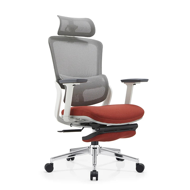 Ceo Office Chair Luxury Computer High Back Executive Mesh Fabric Iron Contemporary White Swivel Chair Commercial Furniture SIMA