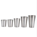 Factory Direct Custom logo Reusable Design Stainless Steel Mugs Metal Drinking Coffee Cup Beer Pint Stainless Steel Party Cups