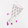 Popular Crystal Rhinestone Finger Rings Bracelets Wedding Accessories Elegant Bridal Charm Jewelry