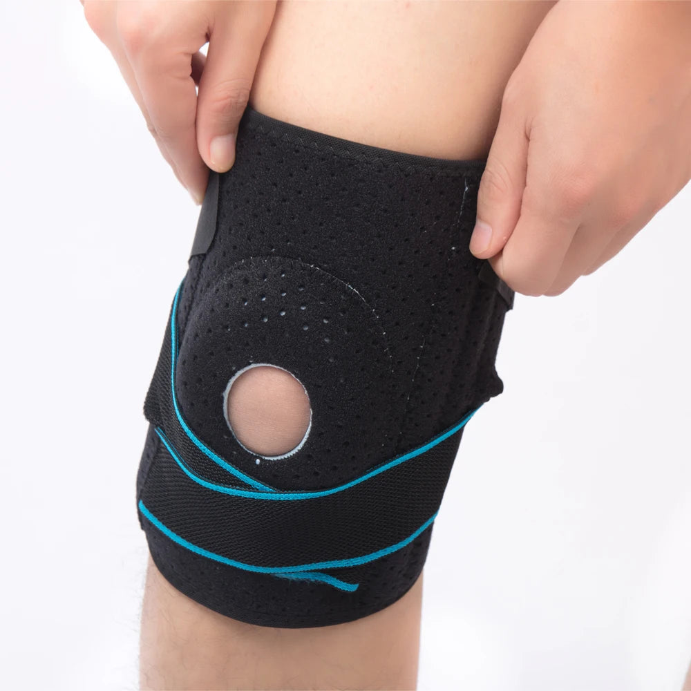 Adjustable  Sport Outdoor Compression Knee Brace Breathable Neoprene Support with Straps Price