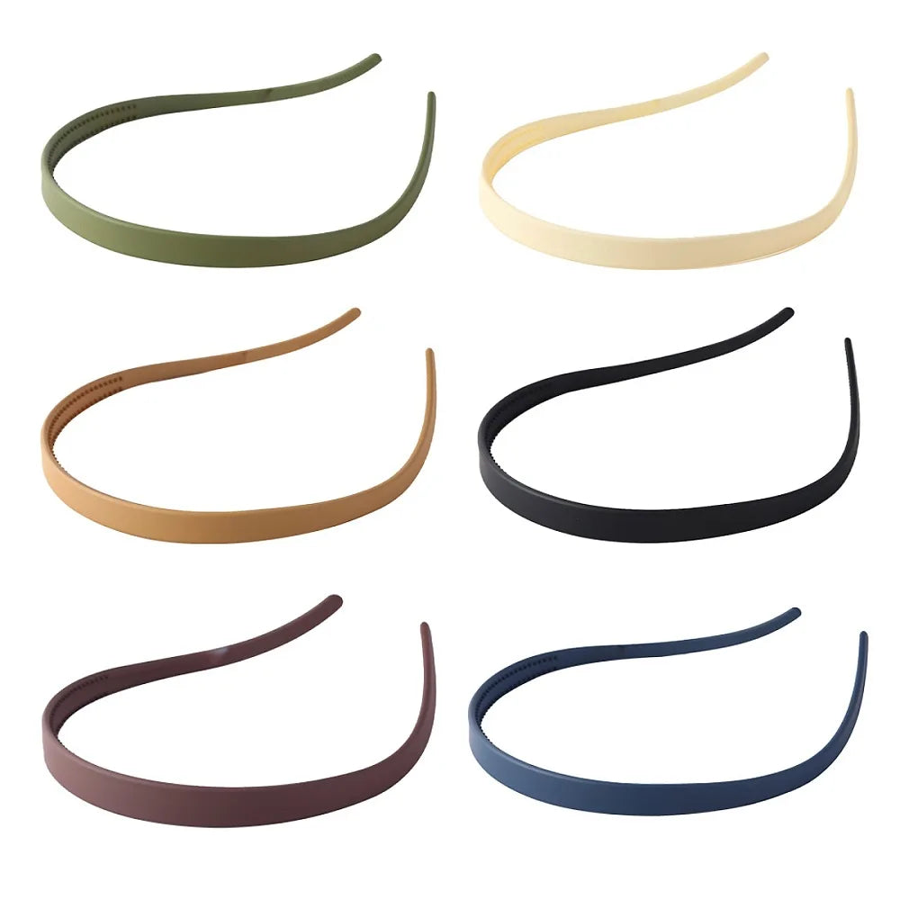 Wholesale Korean Simple Plastic Headband Fashion Luxury Matte Non Slip Plastic Headband Custom Plastic Headbands With Teeth