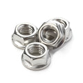 DIN6923 304 Stainless Steel A2-70 Hexagonal Flange Nuts Hexagon Nuts With Flange