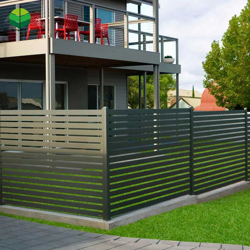 Aluminum Picket Fence Retractable Electric Fence Products Metal Modern Customized Size Morden Garden Farm Outdoor Waterproof