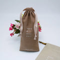Custom Cotton Linen Recycled Drawstring Cotton Pouch Gift Packaging Bag