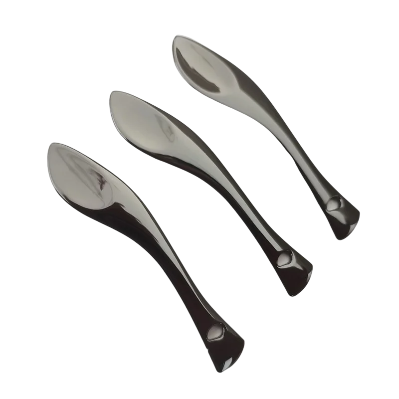 Free logo Face Cream Cosmetic Spoon Zinc Alloy Makeup Spatula Facial Cream Applicator Face Beauty Tool Mini Face Spoon