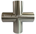 Sanitary Food Grade Vacuum Bend Tube Crosses Stainless Steel Bend Pipe Fittings Flange
