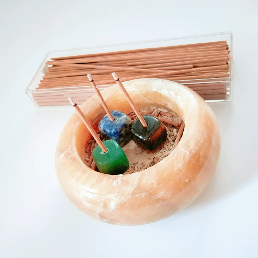HY Crafts Hot Wholesale Green Aventurine Incense Holder Home Furnishing Creative Craft for Energy Decoration