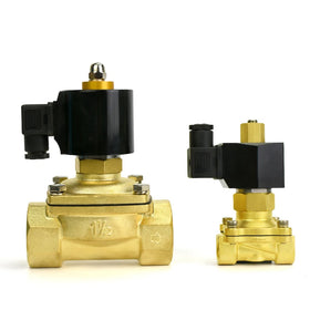 Magnetic Control Two Position Two Way Brass 2W200-20K 3/4 Inch Port Size 12V Normally Opened Water Solenoid Valve