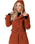 Ladies Outerwear Woolen Plus Size Women's Varsity Winter Autumn Eco-Friendly Windproof Turn-down Collar Leather Coat Detachable