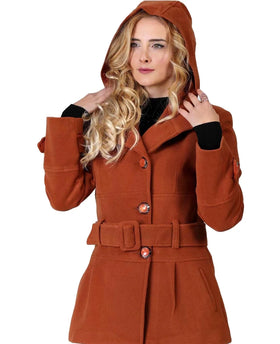 Ladies Outerwear Woolen Plus Size Women's Varsity Winter Autumn Eco-Friendly Windproof Turn-down Collar Leather Coat Detachable