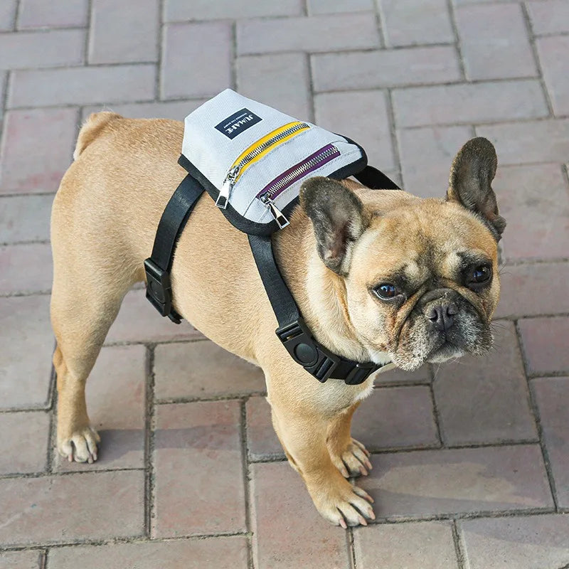 2021 New Hot-selling Pet Dog Self-backpack Dog Harness Vest Backpack Saddle Bag Out Portable Pet Bag Outdoor Travel Mini Dog Bag