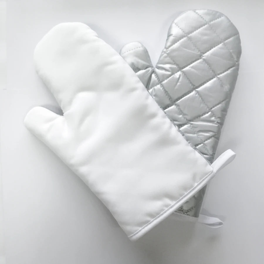 Make Your Own Design Sublimation Polyester Oven Mitt Left and Right Hand Sets Sublimation Blank Oven Mitts