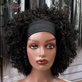 Raw Cambodian Human Hair Double Drawn Fringe Wig VendorIndian Headband Curly Unprocessed Virgin Human Hair Wigs with Bang