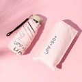 Women's Minimalist Modern Mini Pocket Umbrella with Custom Logo UV50+ Manual Control for Party