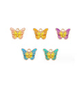 Metal Alloy Enamel Gradient Butterfly Dangle Charm for DIY Bracelet Necklace Jewelry Making