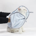 Free Sample Grooming Microfibre Gloves Pet Dog Luxury Cat Shower Bath Robe Unique Wrap Pet Bath Towels with Hand Pocket