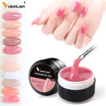 Venalisa Nail Art Acrylic French Nails Fast Dry LED Clear Pink Color Construction Gel 15ml Thick Jelly Nail Extension Gel